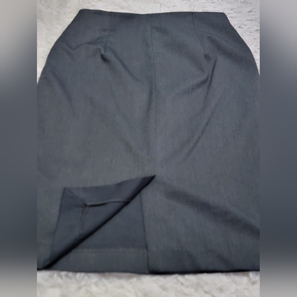 🔴Harvé Benard Skirt size 6 Long Pencil Skirt Gray - Picture 3 of 4